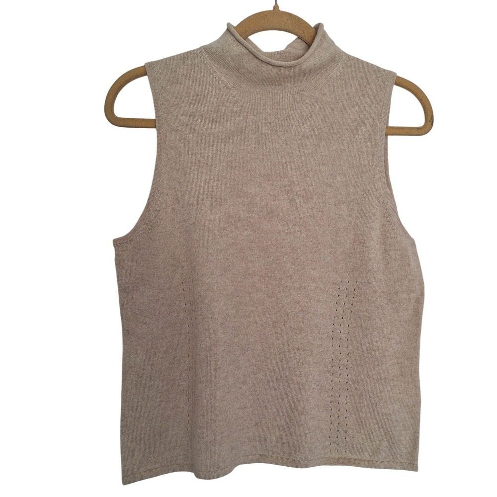 Everlane cream cashmere top size L